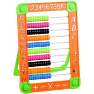 Ábaco para Niños, Juego Didáctico de Conteo para Matemáticas, de Plástico, con 100 Cuentas