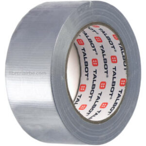 Cinta Adhesiva Fuerte, Duct Tape, Gris, Plateada, Grande, TALBOT, Rollo de 30 Yardas x 48 mm