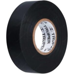 Cinta Aislante, Negra, TRUPER, Grande, Rollo de 18 m x 19 mm