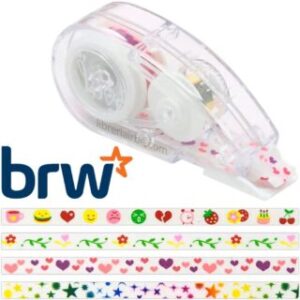 Cinta Decorativa, Roller, con Diseños, de 5 mm x 3 metros, BRW
