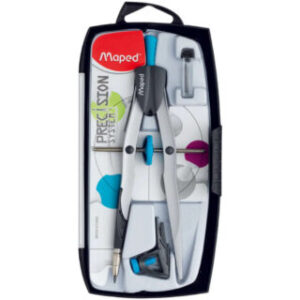 Compás de Precisión Maped Technic Precision, con Estuche de Plástico, Set de 3 Piezas