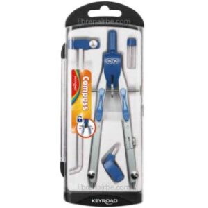 Compás de Precisión Articulable con Estuche y Accesorios KEYROAD Fast Track