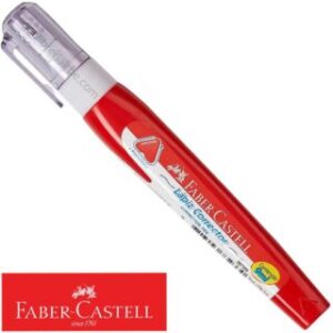 Corrector Líquido Tipo Lápiz – en Forma de Bolígrafo, 9 ml, Triangular, Faber-Castell