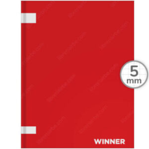 Cuaderno Tamaño Carta, Empastado, Tapa Dura, WINNER, con 100 Hojas Cuadriculadas 5 mm