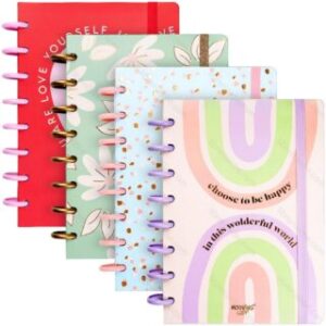 Cuaderno Inteligente, Tamaño A5, Sistema de Discos, Mooving Loop, con 80 Hojas Rayadas de 90 g/m²