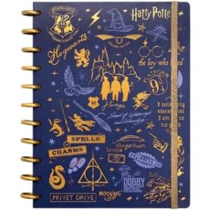 Cuaderno Inteligente, Tamaño Carta, Sistema de Discos, Mooving Loop Harry Potter, con 80 Hojas Rayadas de 90 g/m²