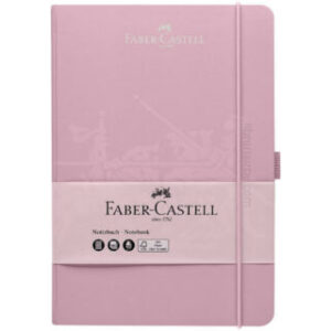Cuaderno, Notebook, Tamaño A5, Empastado, Tapa Dura, Faber-Castell, con 97 Hojas Cuadriculadas de 100 g/m² – Rose Shadows