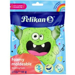 Foamy Moldeable, Plastilina, Masa de Goma EVA, Pelikan, Bolsa de 50 gramos, Verde Claro