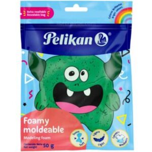 Foamy Moldeable, Plastilina, Masa de Goma EVA, Pelikan, Bolsa de 50 gramos, Verde Oscuro