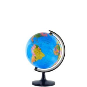 Globo Terráqueo de Escritorio, Base de Plástico, Diámetro de 14.2 cm