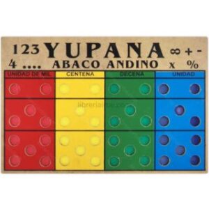 Yupana Andina, Ábaco Inca, de Madera, Juego Didáctico