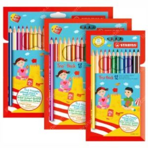 Lápices Triangulares Jumbo de Colores STABILO Trio Thick