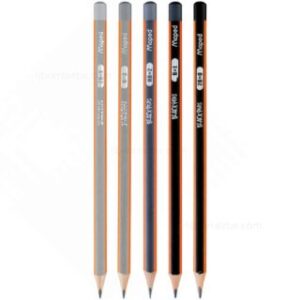 Lápices Negros Triangulares de Grafito Maped Black’Peps