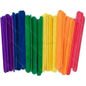 Palitos de Helado, Picolé, de Madera, Colores Surtidos, 11 x 0.9 cm, Bolsita de 60 g