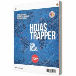 Paquete 200 Hojas Trapper de 3 Perforaciones con Cuadrícula 5 mm Tamaño Carta TOP – Multicolor