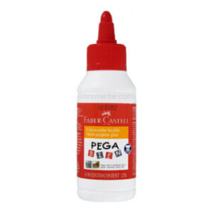 Pegamento Blanco, Carpicola Escolar Lavable Faber-Castell Pega Bien, Bote de 125 ml