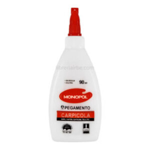 Pegamento Blanco, Carpicola Escolar Monopol, Bote de 90 ml
