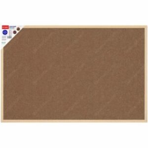 Pizarra de Corcho con Marco de Madera, Tablero de Anuncios, Motarro, 60 x 90 cm