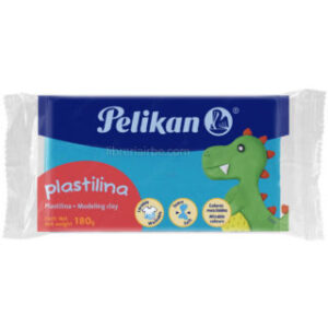 Plastilina Pelikan, en Barra, Bloque, Marqueta de 180 gramos, Azul Claro