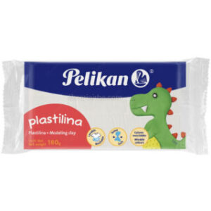 Plastilina Pelikan, en Barra, Bloque, Marqueta de 180 gramos, Blanco