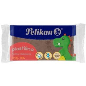 Plastilina Pelikan, en Barra, Bloque, Marqueta de 180 gramos, Café