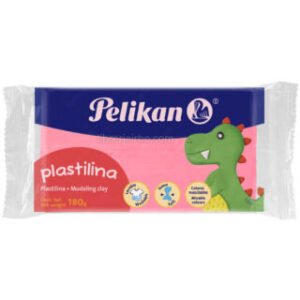 Plastilina Pelikan, en Barra, Bloque, Marqueta de 180 gramos, Rosa