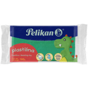 Plastilina Pelikan, en Barra, Bloque, Marqueta de 180 gramos, Verde