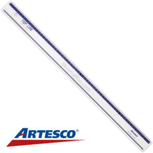 Regla 60 cm de Plástico Transparente Artesco Top Line