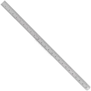 Regla Metálica de 60 cm, Escala en cm, mm y Pulgadas