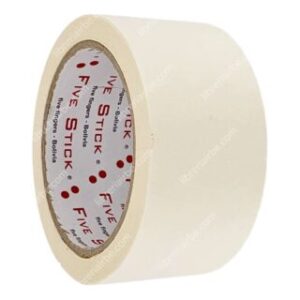 Masking Tape, Cinta Adhesiva de Papel, Five Stick, Rollo de 26 Yardas x 2″ (48 mm)