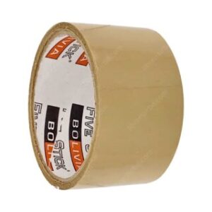Cinta de Embalaje, Café, Grande, Five Stick, Rollo de 20 Yardas x 2″ (48 mm)