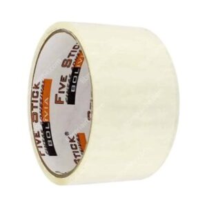 Cinta de Embalaje, Transparente, Grande, Five Stick, Rollo de 20 Yardas x 2″ (48 mm)