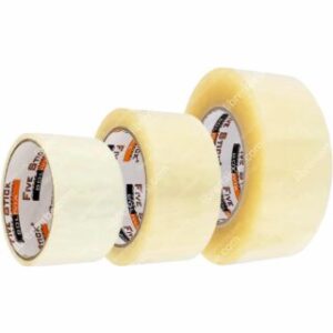 Cintas de Embalaje, Transparente, Grande, Five Stick, Rollos de 2″ (48 mm)