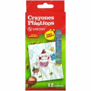 Set de 12 Crayones Plásticos SABONIS