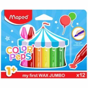 Set 12 Crayones de Cera Maped Color’Peps Wax Jumbo