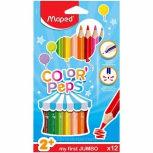 Set 12 Lápices de Colores Maped Color’Peps Jumbo
