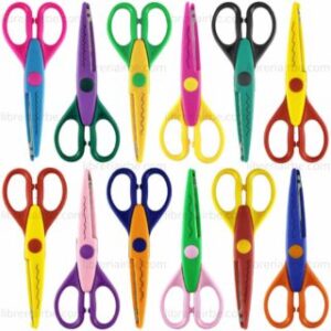 Tijeras con Diseños / Formas Decorativas para Manualidades, Set de 12 Piezas