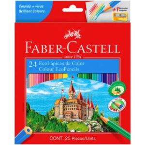 Set 24 EcoLápices Hexagonales de Colores Faber-Castell