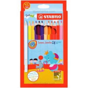 Set 24 Lápices de Colores STABILO Swans Jumbo