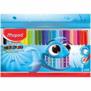 Set de 24 Marcadores Escolares Lavables Maped Color’Peps Ocean