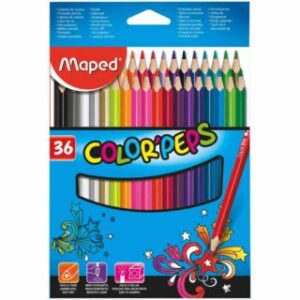 Set 36 Lápices de Colores Triangulares Maped Color’Peps