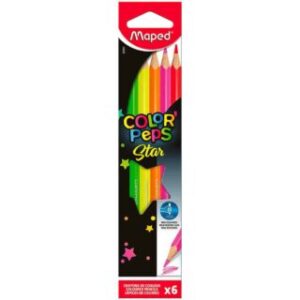 Set 6 Lápices de Colores Maped Color’Peps Neón