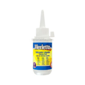 Silicona Líquida, Pegamento Transparente, Merletto, Bote de 60 ml