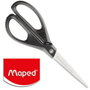 Tijera de 21 cm, Grande, para Oficina, Maped Essentials Green E4681, Asimétrica