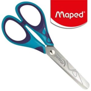 Tijera Escolar Punta Roma de 13 cm, Pequeña, Maped Essentials Soft